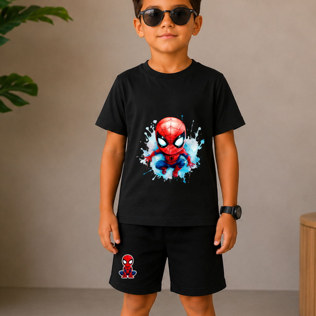 Kit Camiseta e Short Menino Conjunto Confortável Estiloso 2 ao 14 anos