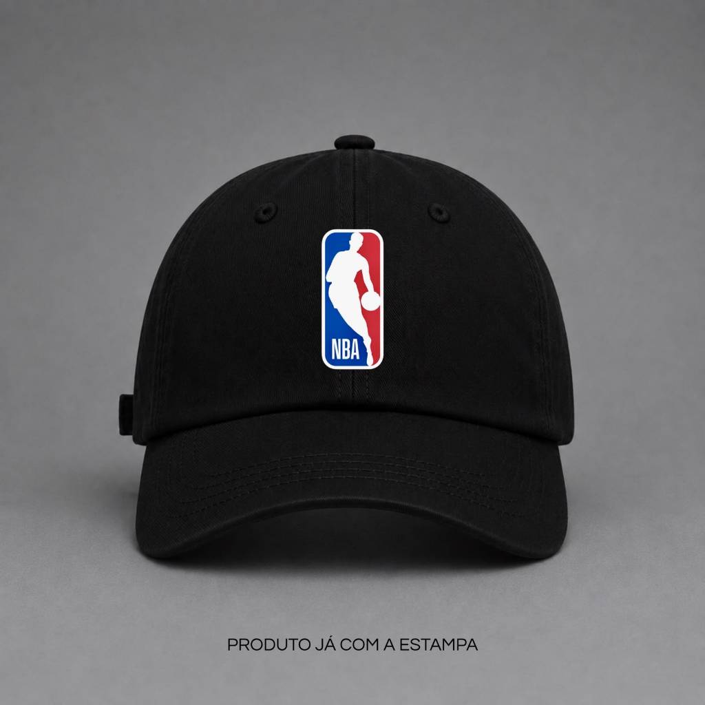 Boné Aba Curva NBA – Boné Unissex Ajustável com Estampa Inspirada no Basquete e Estilo Esportivo