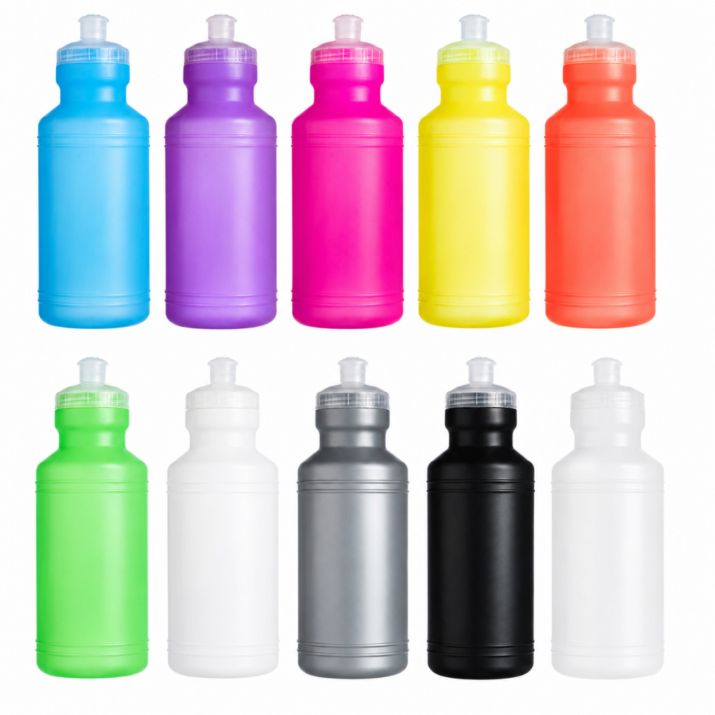 Kit 10 Squeeze 500ml Garrafa Academia Escola Bike Ciclismo Caminhadas Eventos brindes Revenda