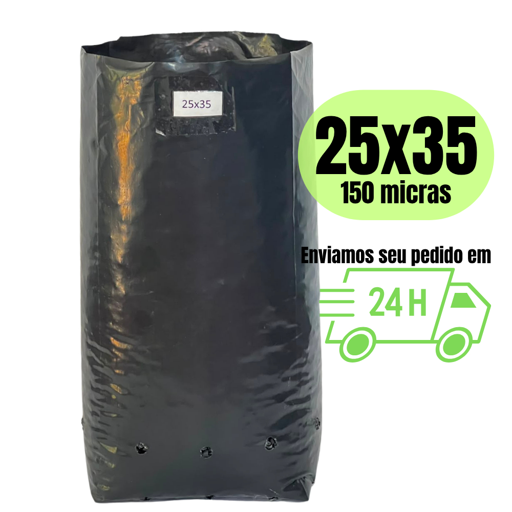 Saco plástico 25x35 para mudas saquinho para plantar