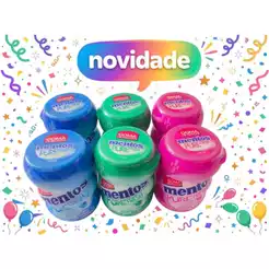 Kit 06 Chicletes Mentos Mini Pure Fresh Pote 20grs