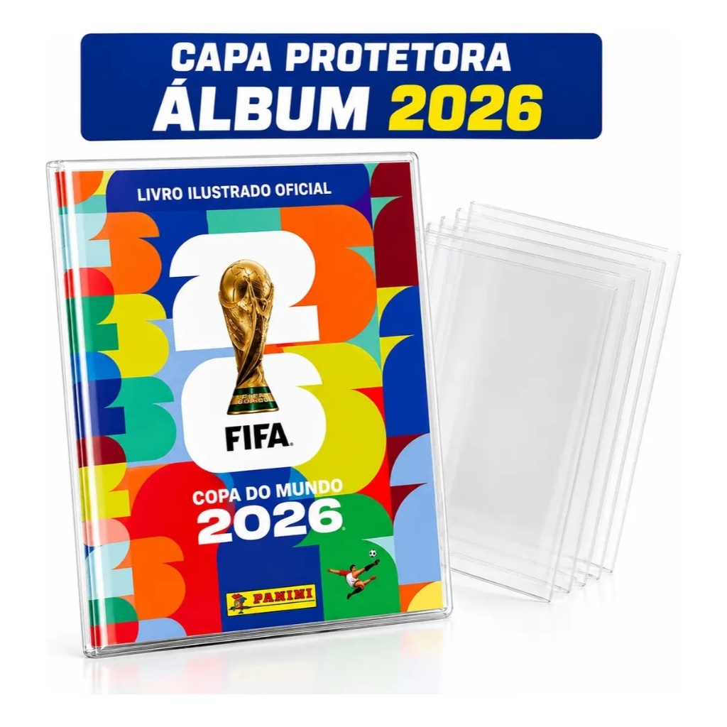 Capa Protetora Álbum Copa do Mundo 2026 Brochura