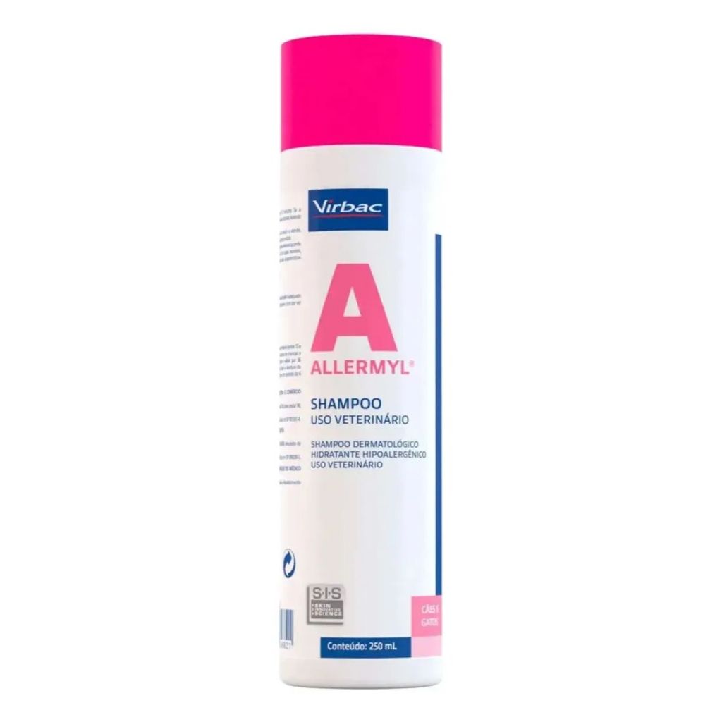 Shampoo Virbac Dermatite Cães e Gatos Allermyl 250ml
