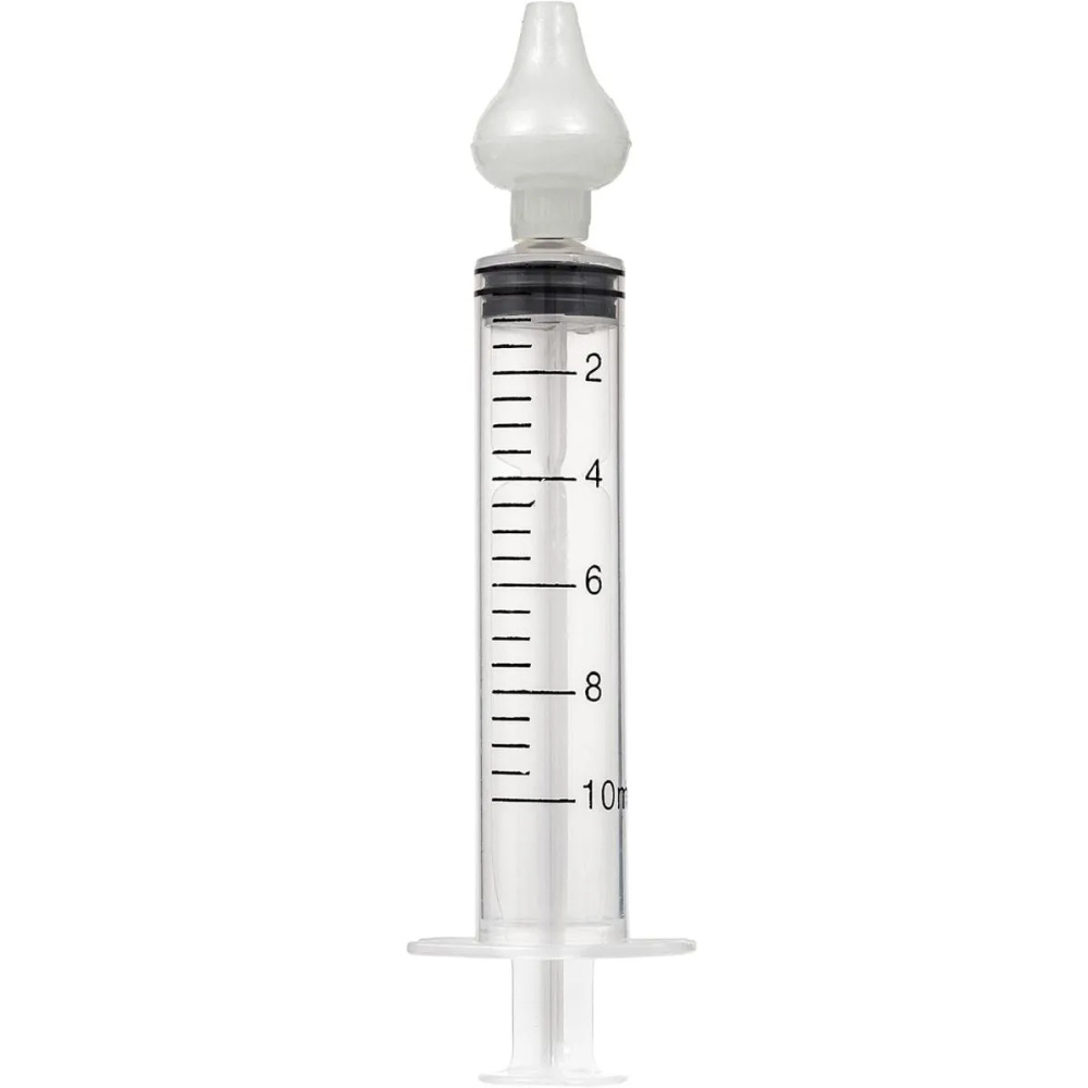 Seringa Lavagem 10ml Higienização Nasal Bico Silicone