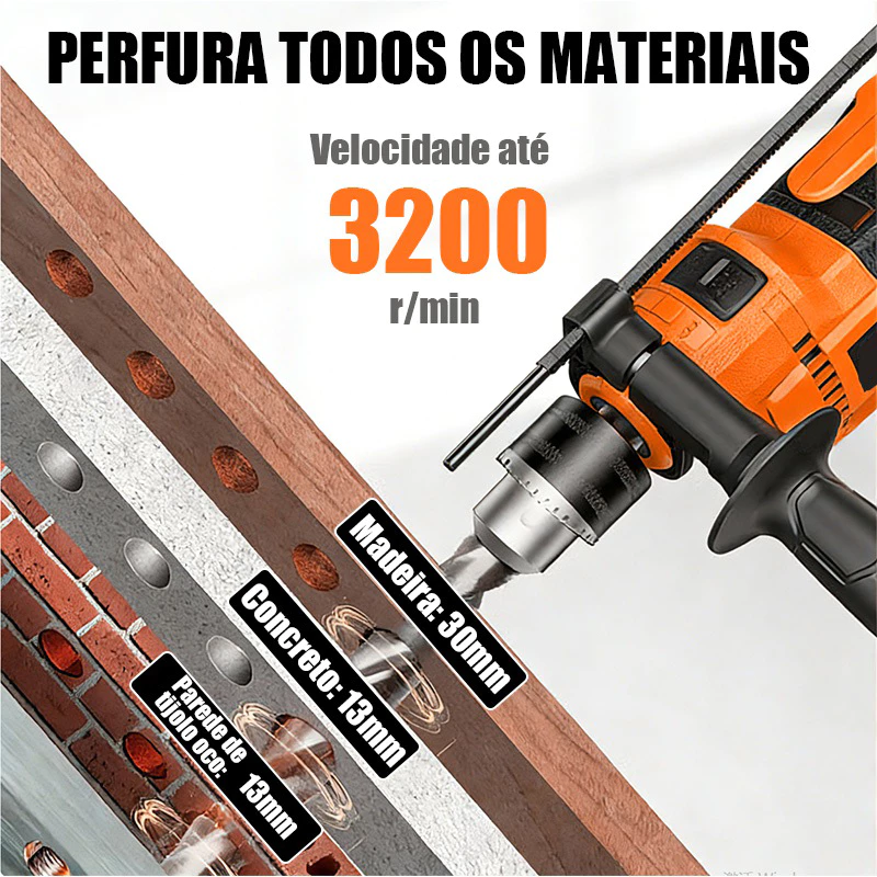 Furadeira de Impacto 900W 13mm — foto 6