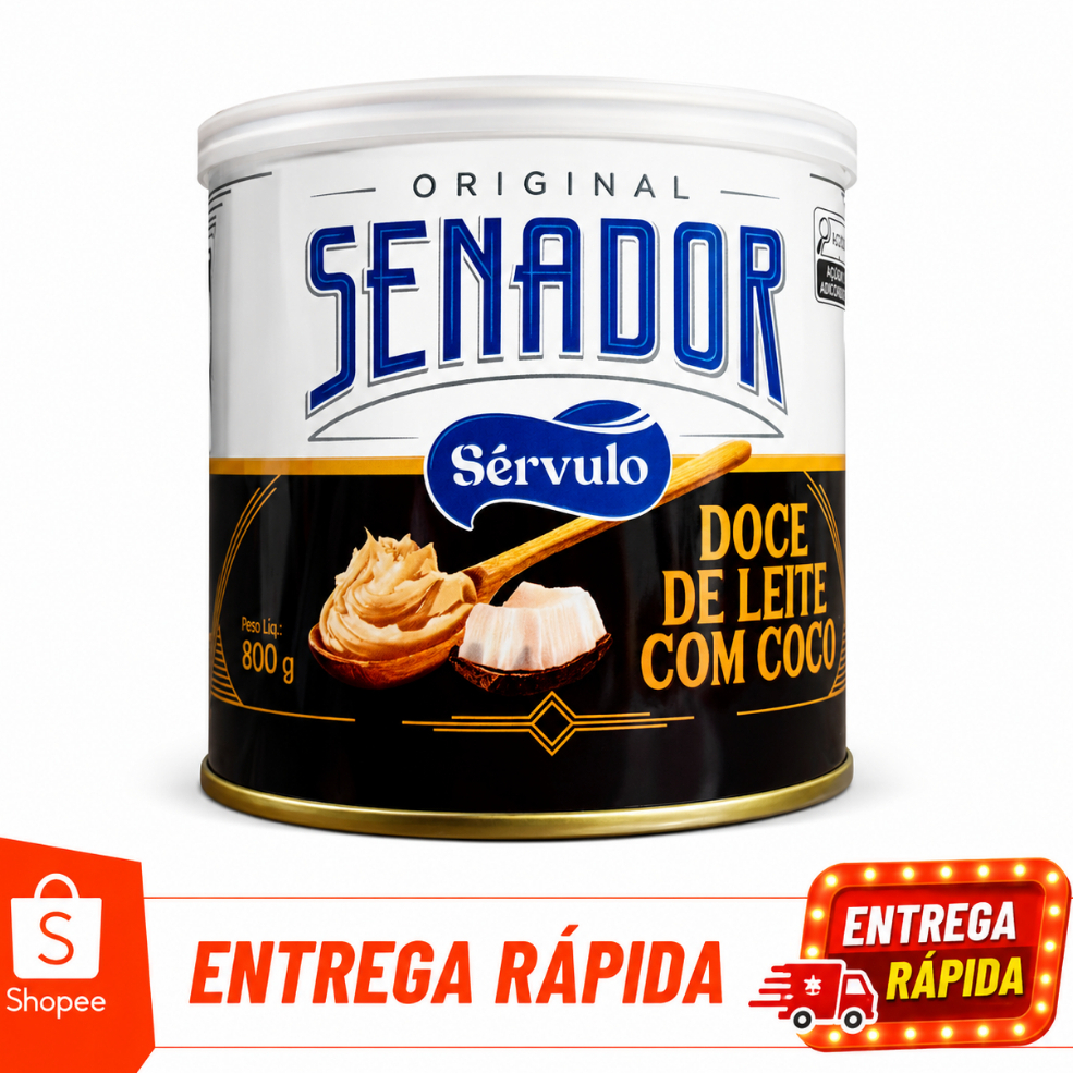 Doce de Leite com Coco Original Senador Sérvulo 800g