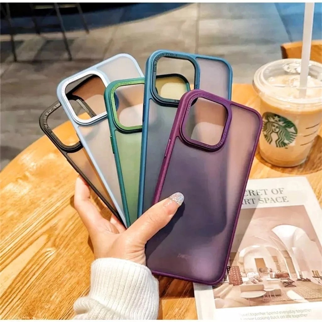 Capa Capinha Space Acrilica Colorida Fosca POCO X6 X6PRO X7PRO 5G X7 X8PRO X8PRO MAX