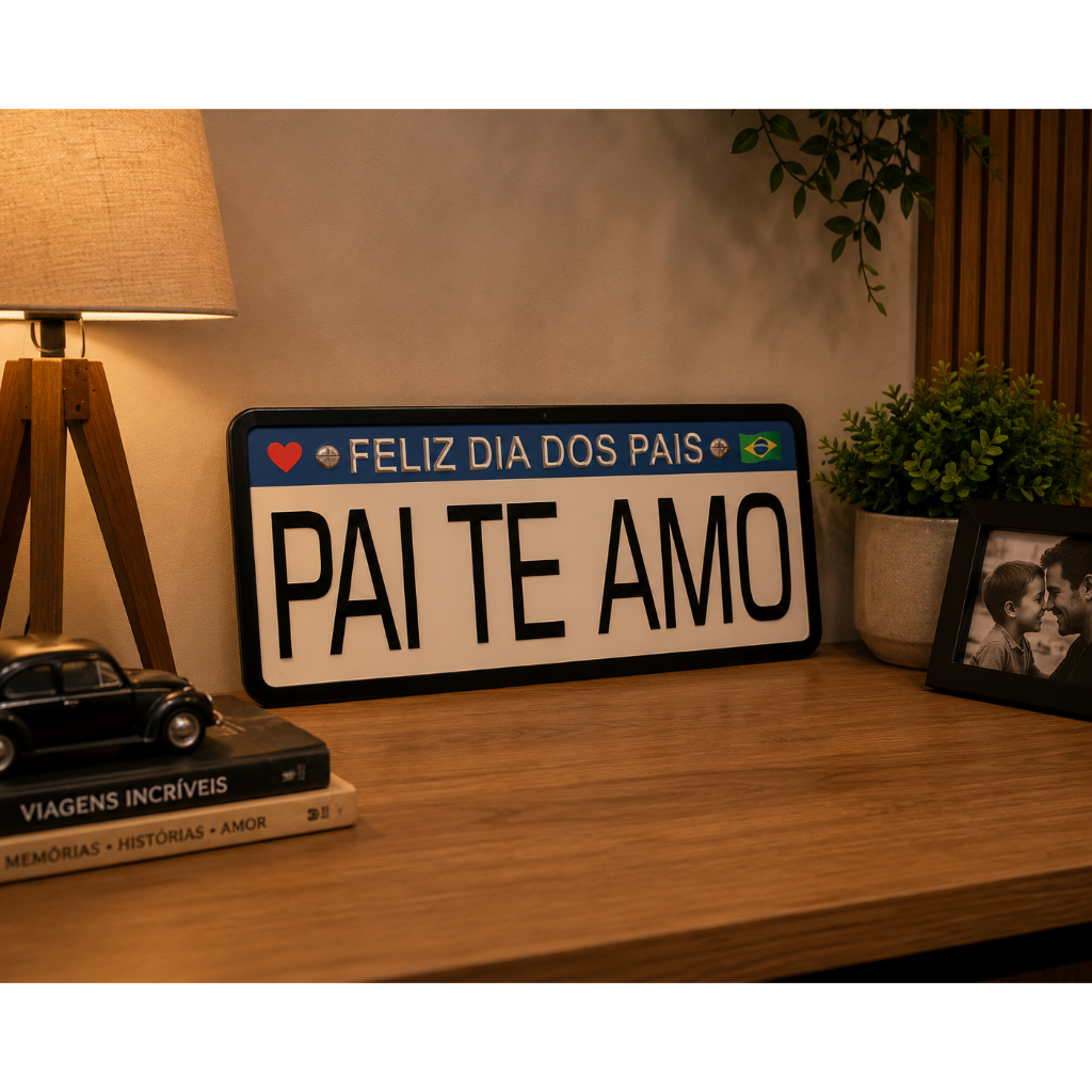 Placa Decorativa Dia Dos Pais Pai Te Amo