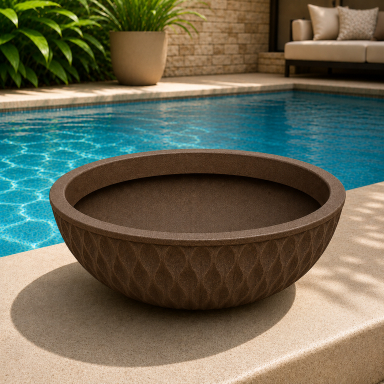 Vaso Bacia Horizontal 50cm Polietileno Reciclável Planta Jardim-141 — imagem 2 de 2