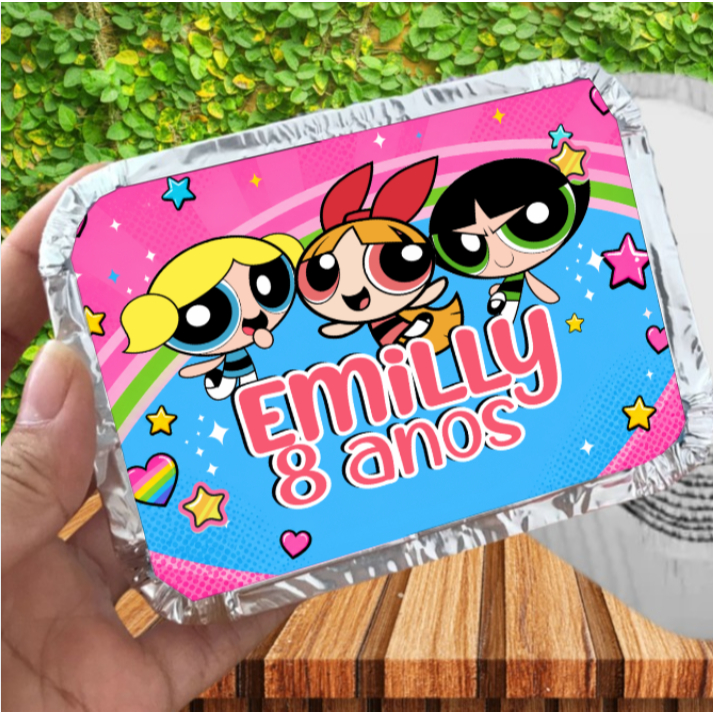 Marmita personalizada MENINAS SUPER PODEROSAS  / kit marmita / lembrancinhas de aniversário / festa infantil / MOD2