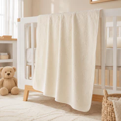 Manta Ursinho 100% Algodão Bebê Cobertor Antialérgico Estampado Infantil Menino e Menina Toque Soft