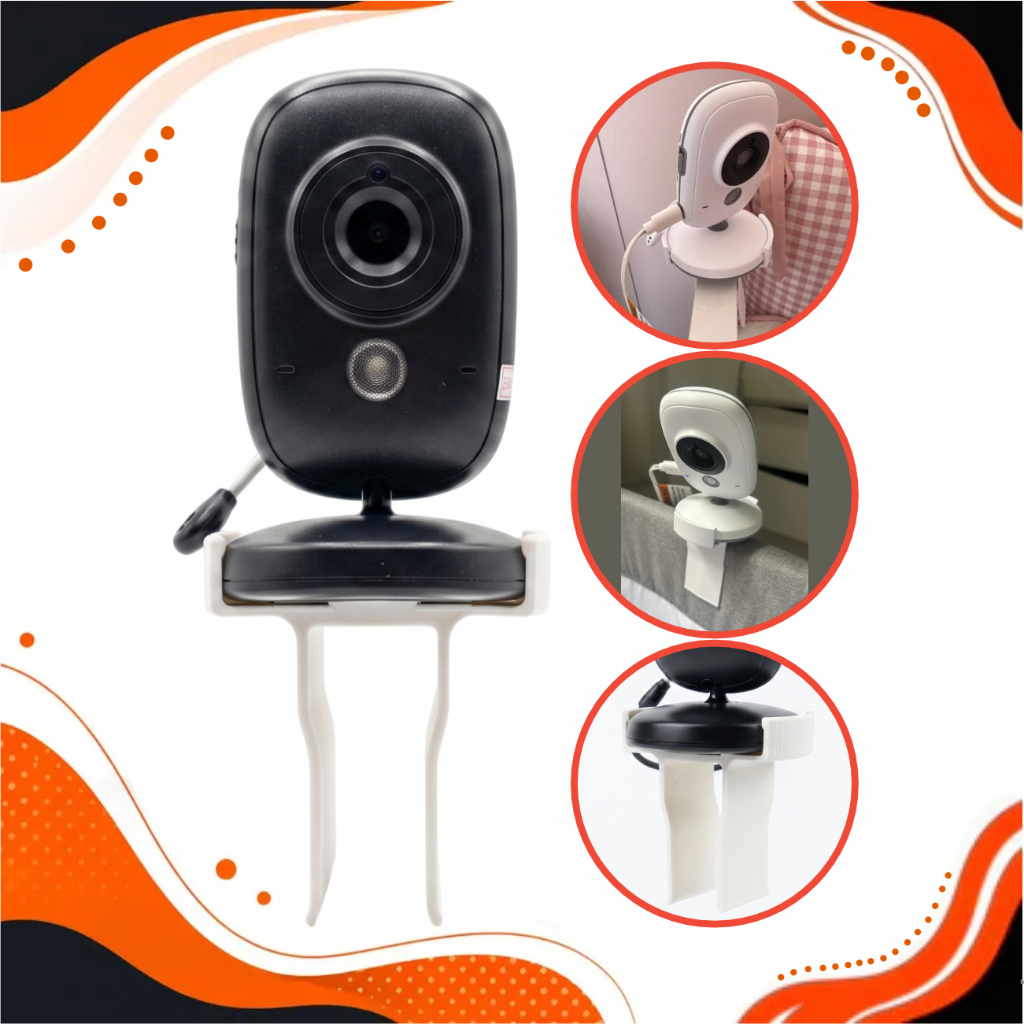 Suporte Babá Eletrônica Baby Monitor Vb603 Para Berço Universal Resistente Ajustável Flexível