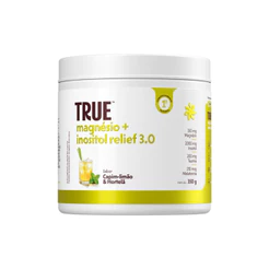 True Magnésio + Inositol Relief 3.0 Capim Limão, Hortelã E Erva Doce 350G