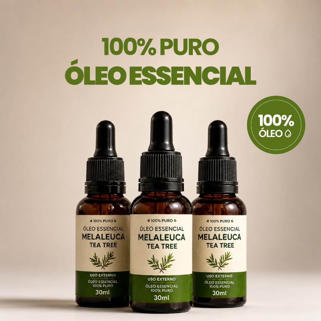 Imagem Oleo Essencial Melaleuca 100% Puro Australiano Tea Tree 15ML-