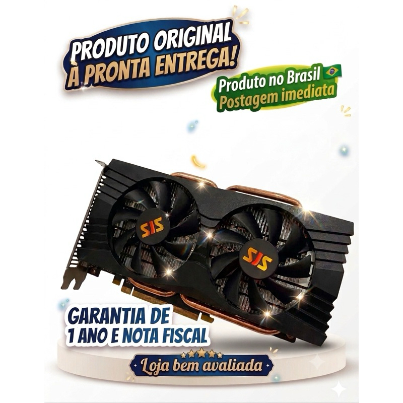 Placa de vídeo RX 580 8GB GDDR5, 256bits