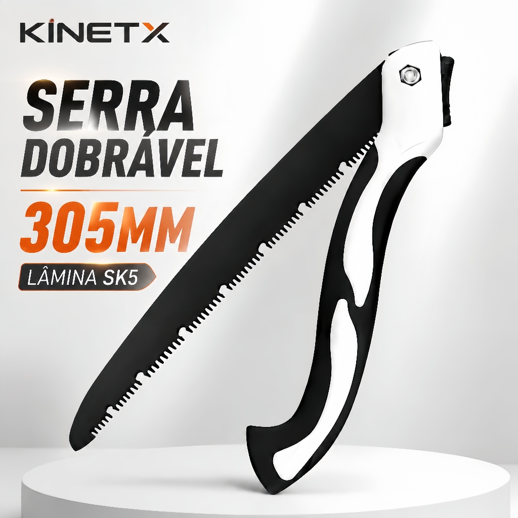 Serra Serrote Dobrável Profissional Lâmina 300mm Poda Galhos  Madeira Serra Camping Bushcraft