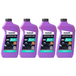 Kit 4L Óleo De Motor 5W30 API SN Sintético Radnaq 1 Litro