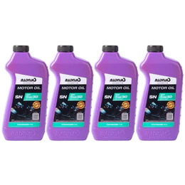 Kit 4L Óleo De Motor 5W30 API SN Sintético Radnaq 1 Litro