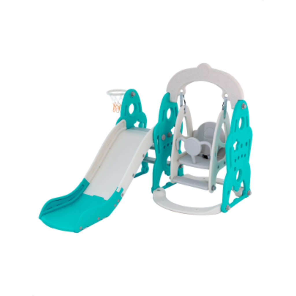 Balanço Infantil Indoor com Escorregador Freso Baby Aqua 2 em 1 Balança e Escorregador para Crianças Dia das Crianças