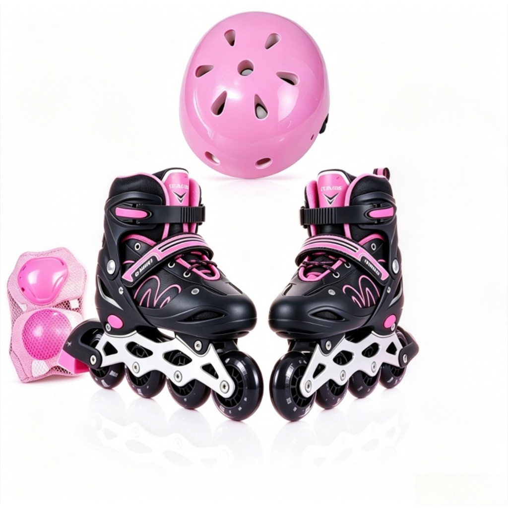 Patins Infantil De 4 Rodas Reta Roller Inline Com Protecao Para Meninas Menino Promocao 2026 Novo