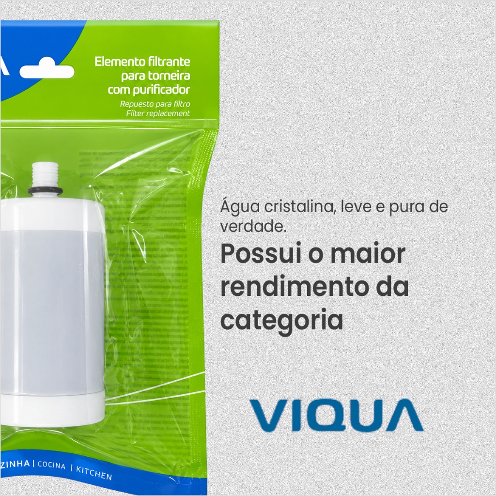 Refil Vela De Carvão Ativado Refil Universal 1000l Refil de Vela Universal Viqua Filtro de Água — imagem 2 de 2