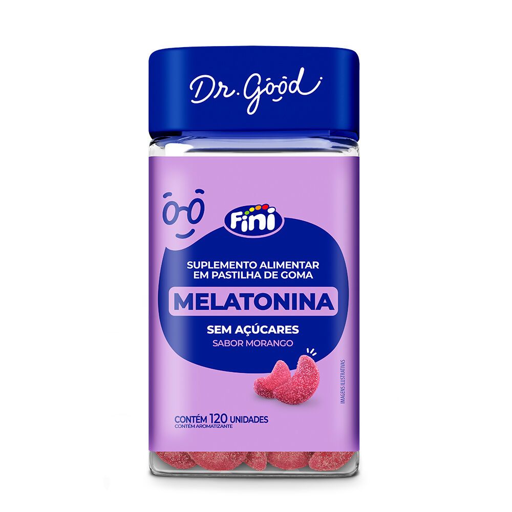 MELATONINA FINI COM 120 GOMAS SABOR  MORANGO