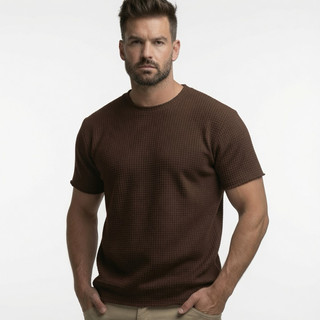 Camiseta  Texturizada Básica Casual Premium