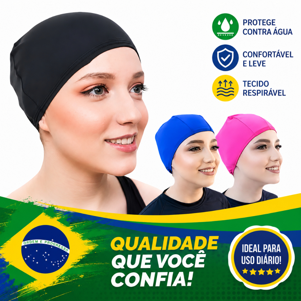 ouca Para Natação é Hidroginástica Em Tecido Resistente ao Cloro