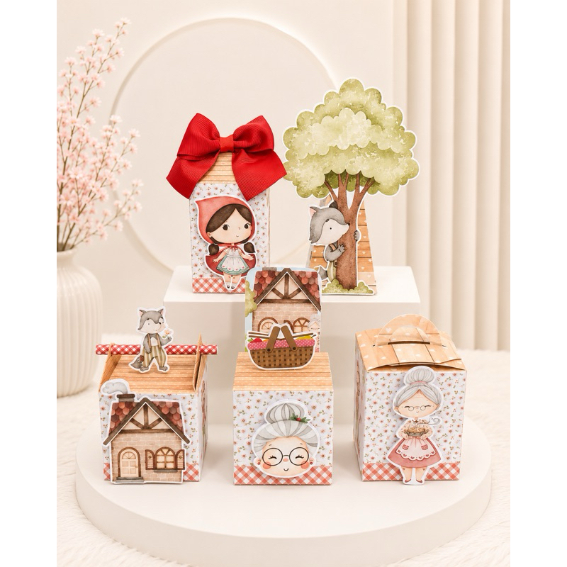 kit festa Chapeuzinho vermelho lembrancinha aniversário infantil