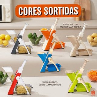 5 EM 1 CORTADOR de Legumes Multifuncional - (Cores Sortidas)