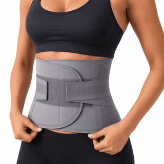 Cinta Abdominal Emagrecedora Cinza Modela Corpo, Reduz Medidas e Apoia Postura