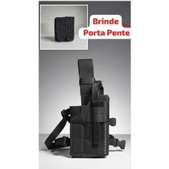 Coldre de perna mais porta pente de brinde