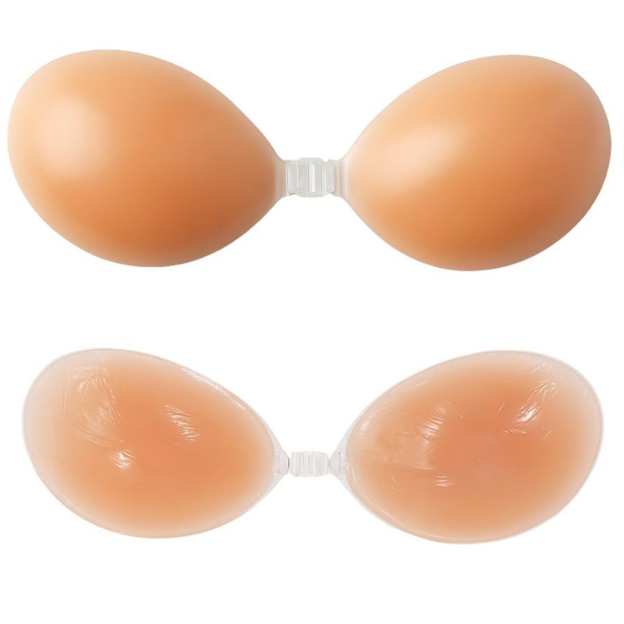 Kit 2 Sutiã Silicone Autocolante Invisível Levanta Seio Sem Alça