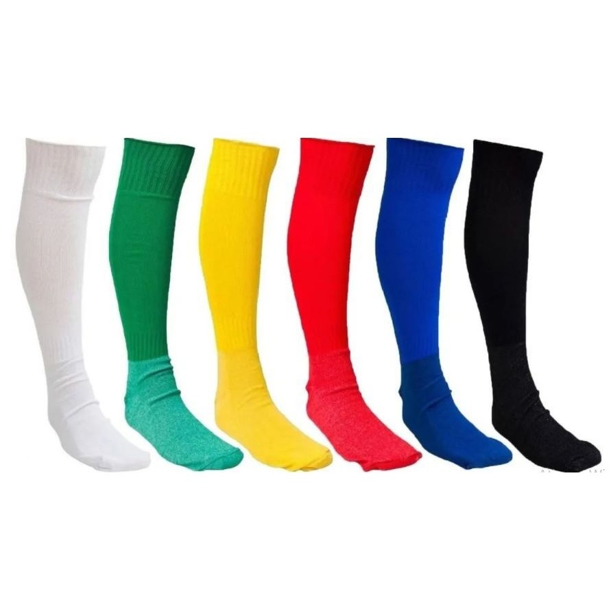 1 / 2 / 3 PARES Meião de Futebol Juvenil - Diversas Cores | 34-37 | Campo, Society e Futsal
