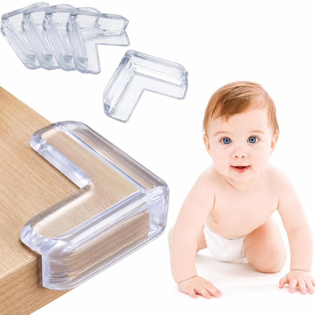 4 Peças Protetor De Silicone Para Quina De Mesa Protege Quina Móveis Quarto Crianças Bebês Segurança para Bebês Canto d