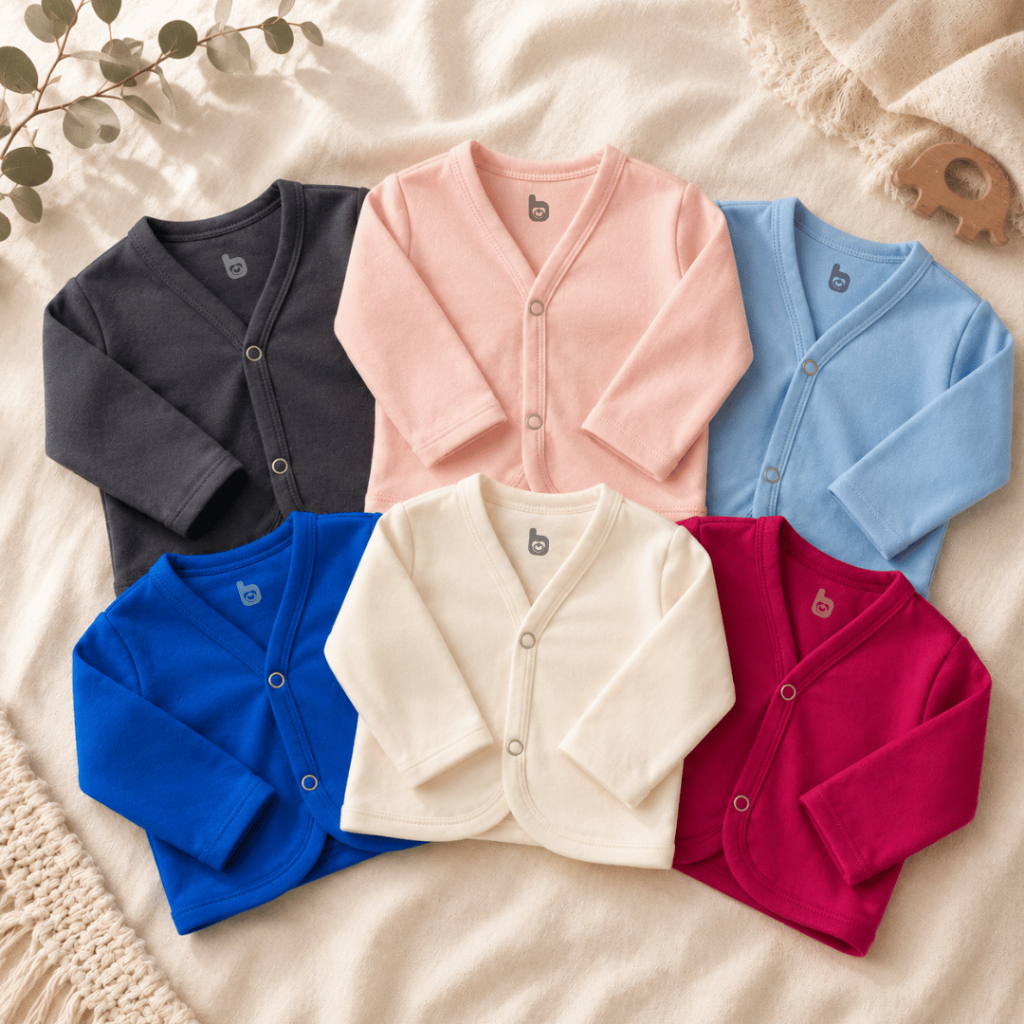 Casaquinhos Para Bebê Inverno em 100% Algodão | Diversas Opções de Cores.