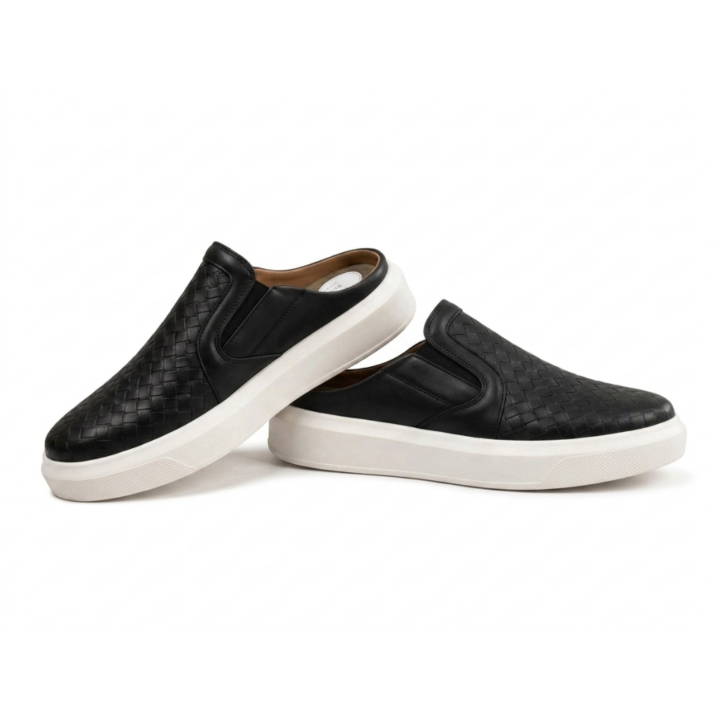 Mule trançado masculino slip on calce facil casual e moderno.