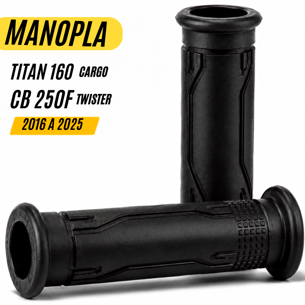 Manopla Moto CG 160 Cargo CB 250F Twister 2016 a 2025 Par Modelo Original vazada Para peso Guidão