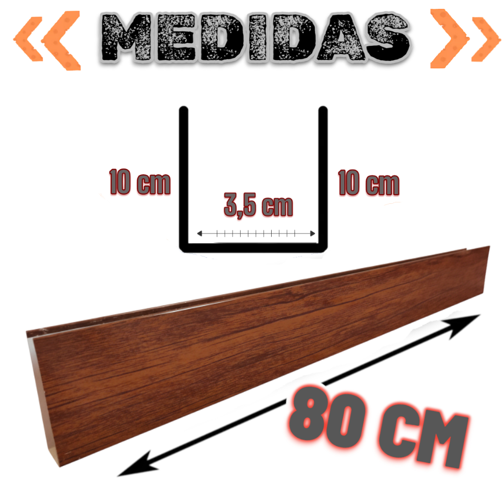 Salva Porta Proteção Contra Umidade Cor Amadeirado de 90cm 80cm 70cm 60cm — imagem 2 de 2