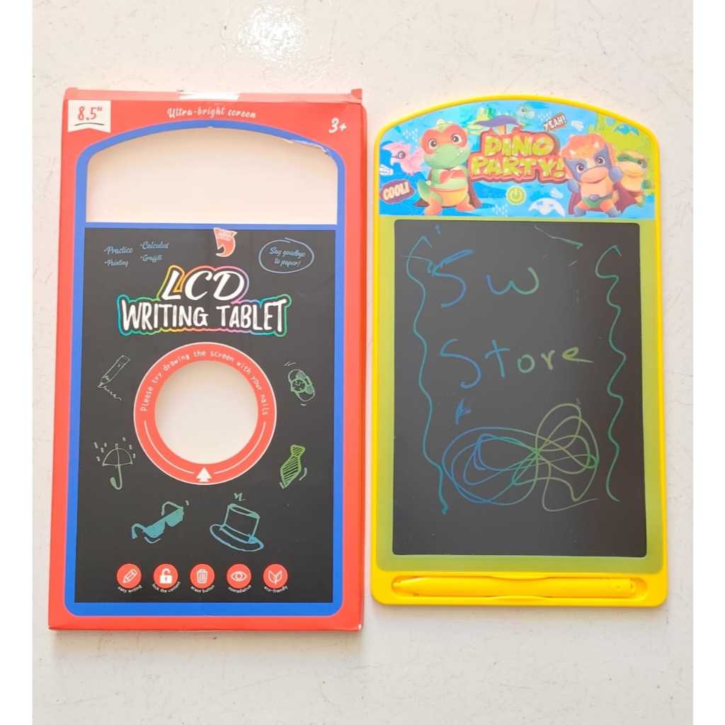 Tablet de Escrita LCD 8,5" Infantil Lousa Mágica Digital para Desenho e Escrita com Caneta