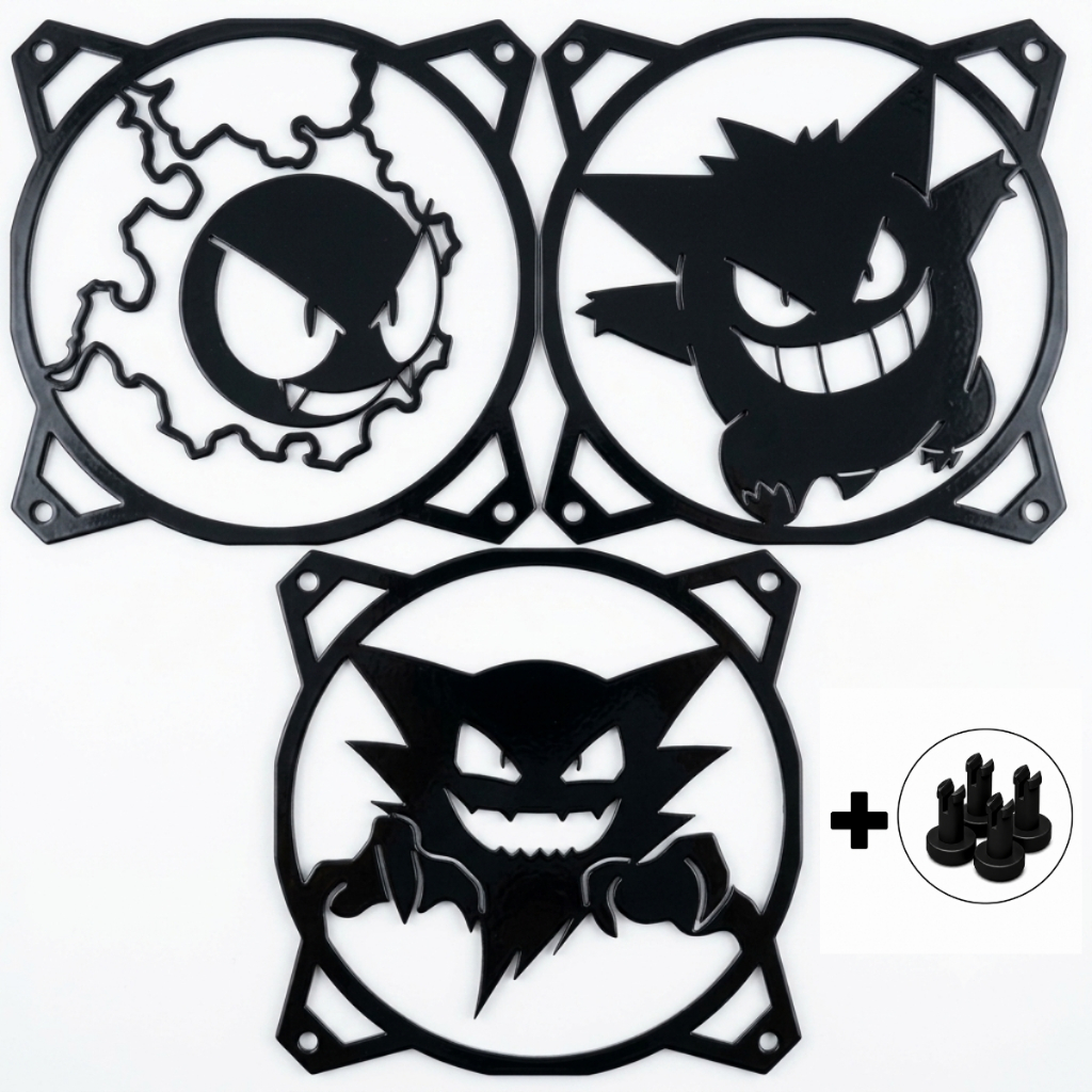 Grade Fan 120mm Pokemon Pc Gamer Decorativa Rgb Cooler