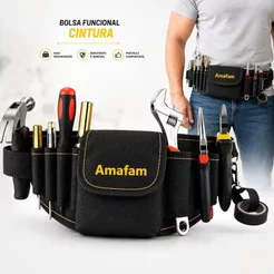 Bolsa De Cintura Multifuncional Para Manutenção Reparo Tecido Oxford Porta Ferramenta De Hardware Pochete Carpei