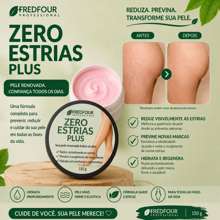Creme Zero Estrias Plus Removedor Anti Estrias Trata E Previne 150g - RedFour