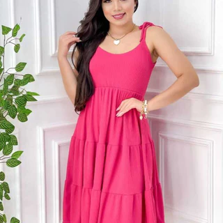 Vestido de Alça Curto Confort