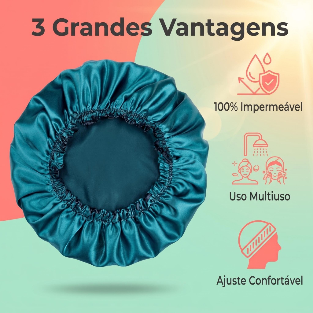 Touca de Banho Reutilavel Varias Cores