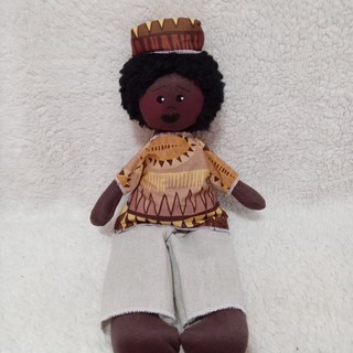 Boneco de pano decorativo O Pequeno Príncipe Preto/ Boneco Inclusivo