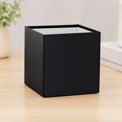Cachepot Quadrado para Arranjos e Presentes - Preto - 15cm - 1 unidade - Rizzo