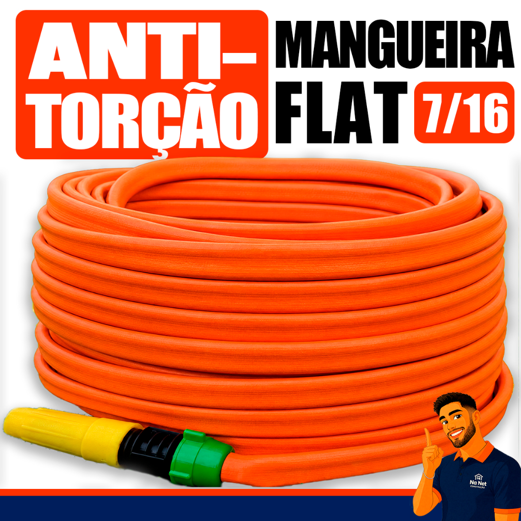 Mangueira de Jardim Anti Torção Flexivel Não Dobra Reforçada 5/10/15/20/25/30/35 e 50 Metros