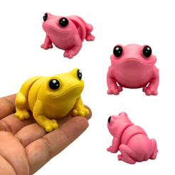 Mini Sapo Articulado Baby Briquedo Fidget Toy Sensorial Sapinho Miniaturas Varias Cores Desk Toy