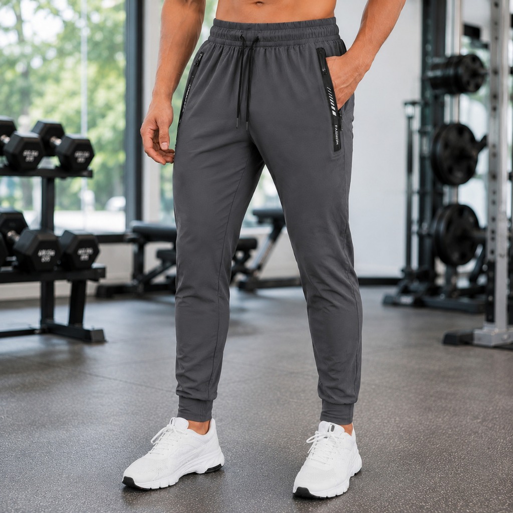 Calça Jogger Masculina Academia Fitness Dry Fit Elastano Esportiva Treino Corrida Confortável